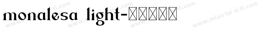 monalesa light字体转换